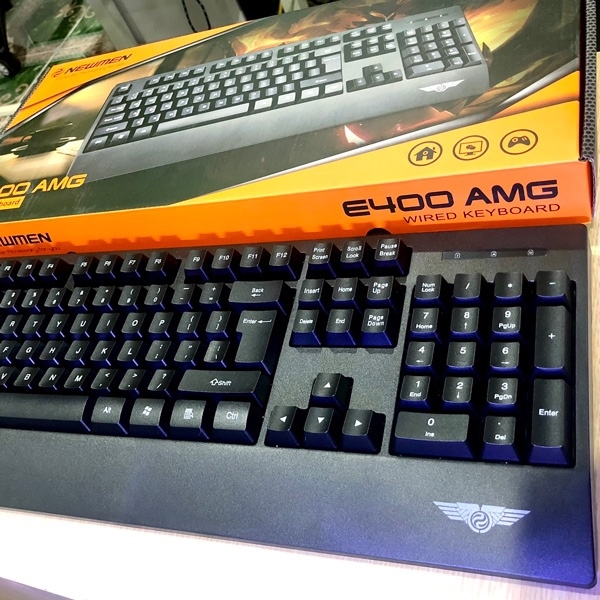 Bàn phím Gaming bán cơ có dây Newmen E400-AMG màu đen - Cái Bàn phím Gaming bán cơ có dây Newmen E400-AMG màu đen - Cái