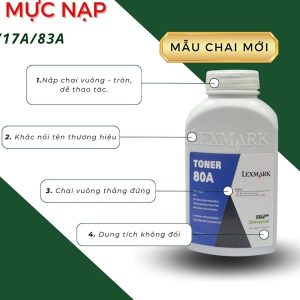 Mực chai Lexmark 05A/80A - Chai