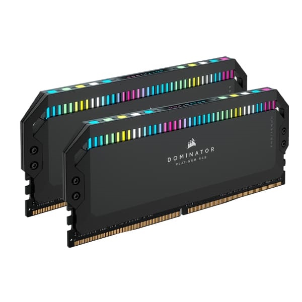 Kit RAM PC Corsair Dominator Platinum RGB 64GB (2x32GB) DDR5 5200MHz Black (CMT64GX5M2B5200C40) - Kit