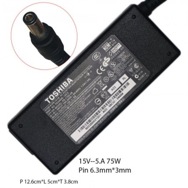 Sạc laptop Toshiba 15V 5A - Cái