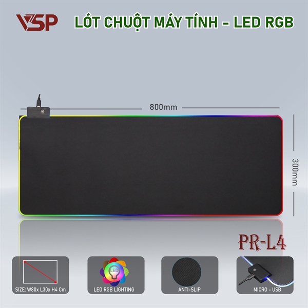 Lót chuột VSP PR-L4 Led (300*700*3mm) - Miếng