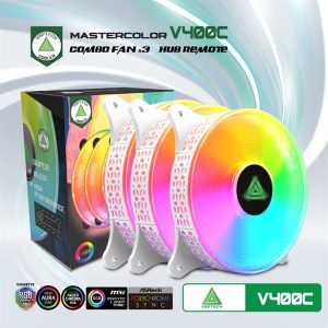 Bộ Kit 3 Fan case VSP V400C Led ARGB (White) - Bộ