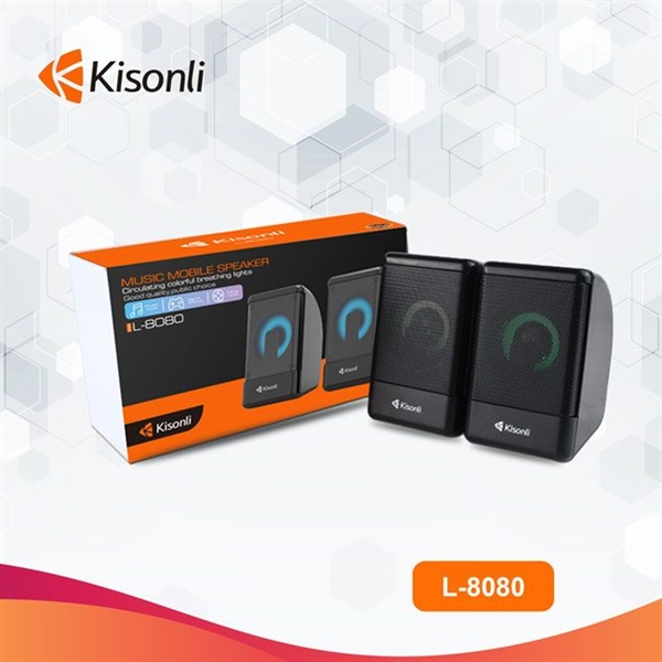 Loa máy tính Kisonli 2.0 L-8080 Led - Cái
