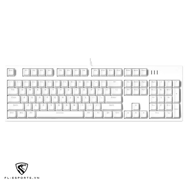Bàn phím FL-Esports CMMK MK104 Pro (White) - Cái