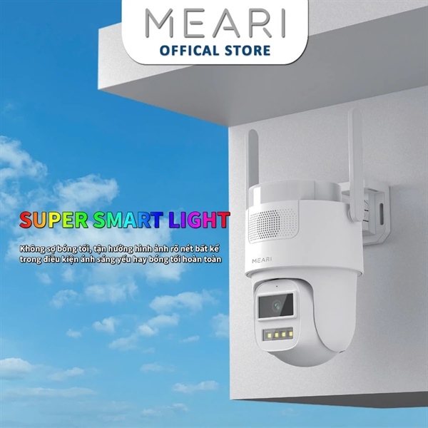 Camera IP Wifi PT MEARI S4 SSL 4MP ngoài trời full màu ban đêm - Cái