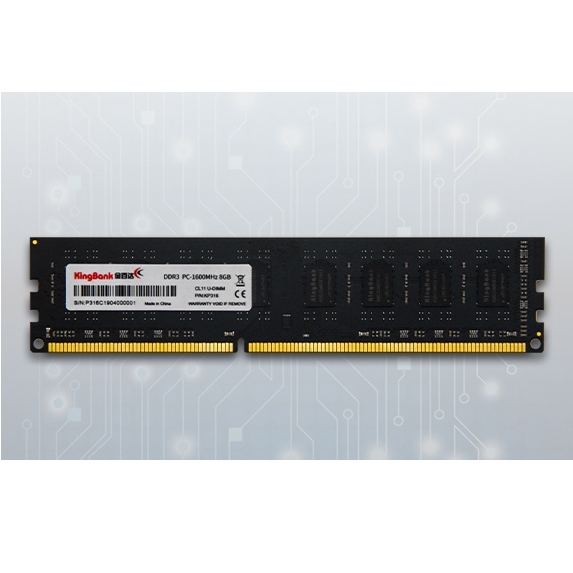 Ram PC DDR3 KingBank 8GB 1600MHz (không tản) - Thanh