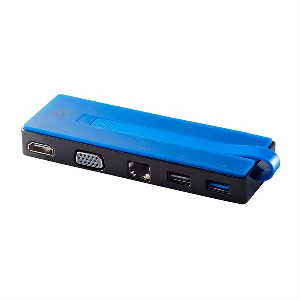 Bộ chuyển đổi HP USB Type-C Travel Dock (Cáp Type-C to HDMI, VGA, LAN, USB 3.0) - Bộ