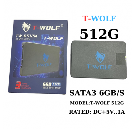 Ổ cứng SSD T-Wolf SATA 3 512GB - Cái