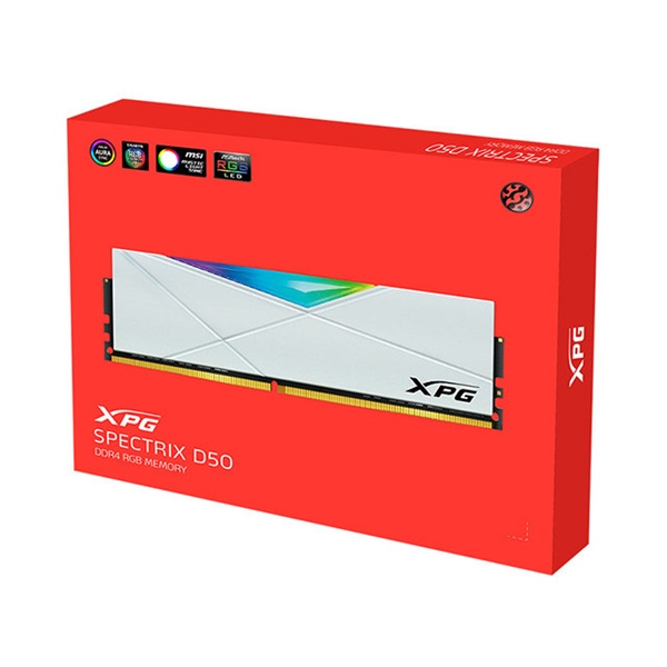 RAM PC DDR4 Adata XPG Spectrix D50 8GB 3200MHz White Led RGB - Thanh