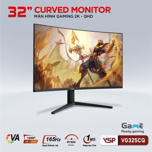 Màn hình cong Gaming VSP VG325CQ 2K 165Hz - Cái