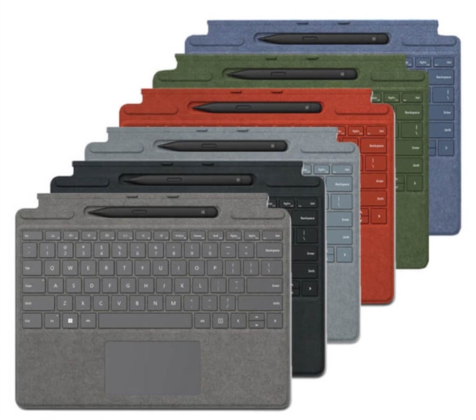 Bàn phím Surface Pro (có khe sạc bút) - Platinum