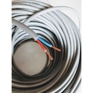 Dây điện đôi VSC 2x1.5mm 2 vỏ đặc ruột tròn xám