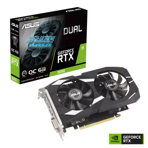 Card đồ hoạ ASUS Dual RTX 3050 OC 6GB GDDR6 - Cái