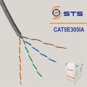 Cáp mạng STS CAT5e UTP (CCA, PVC, màu xám) - Cuộn