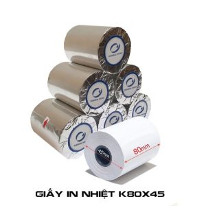 Giấy in bill K80x45mm Oji Nhật (thùng 100 cuộn) Giấy in bill K80x45mm Oji Nhật (thùng 100 cuộn)