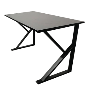 Bàn Gaming chân chữ K, mặt gỗ MDF full đen