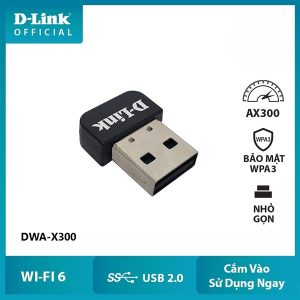 USB Wifi D-Link DWA-X300 Wifi 6 AX300 Nano - Cái USB Wifi D-Link DWA-X300 Wifi 6 AX300 Nano - Cái