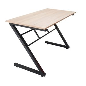 Bàn Gaming chữ Z chân đen, mặt gỗ nhỏ 50x100cm - Cái