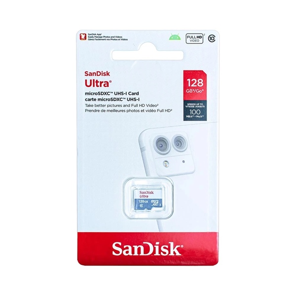 Thẻ Nhớ MicroSDXC SanDisk Ultra 128GB chuyên dụng camera