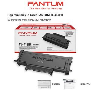Hộp mực Pantum chính hãng TL-412HR cho máy in Pantum P3012D/M6702DW - Hộp Hộp mực Pantum chính hãng TL-412HR cho máy in Pantum P3012D/M6702DW - Hộp