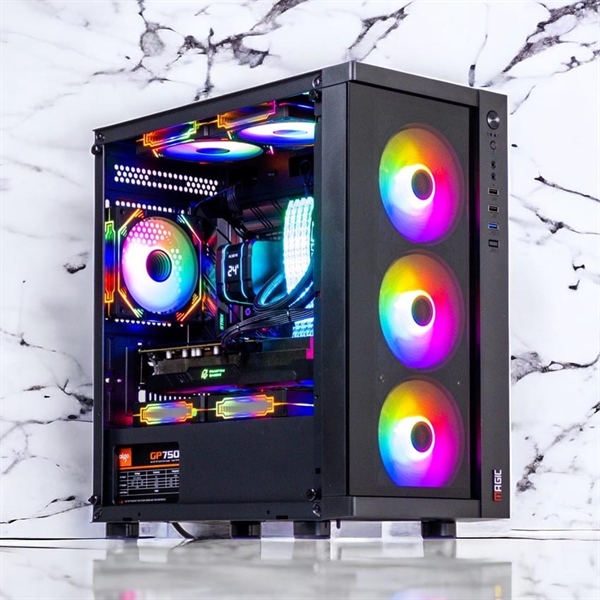 Case Magic gaming GM-01 Black (M-ATX, mini-ITX, 4 Fan) - Cái