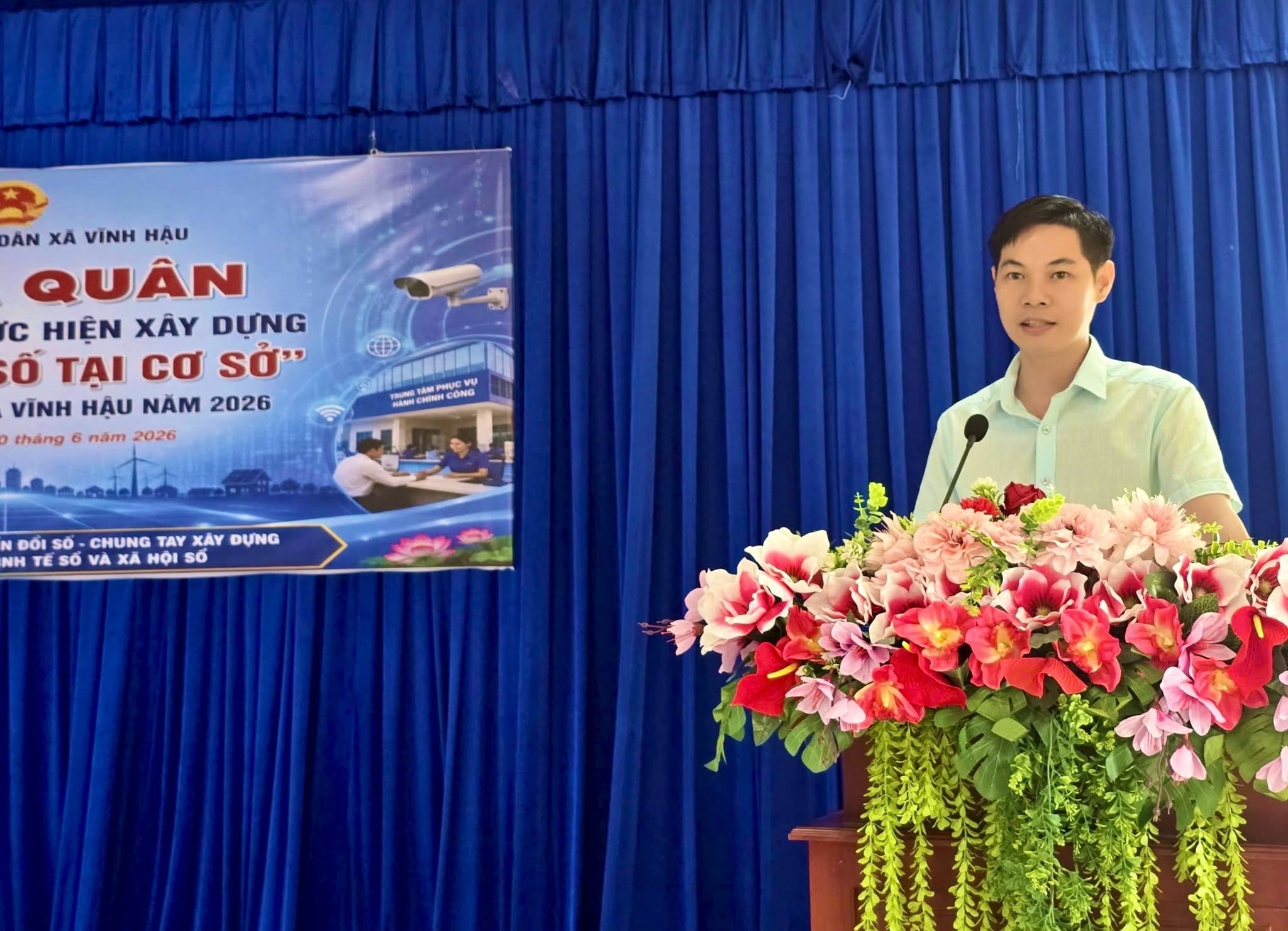 Xã Vĩnh Hậu tổ chức lễ ra quân triển khai xây dựng mô hình số tại cơ sở năm 2026