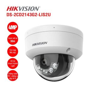 Camera IP dome Hikvision DS-2CD2143G2-LIS2U 4MP - Cái